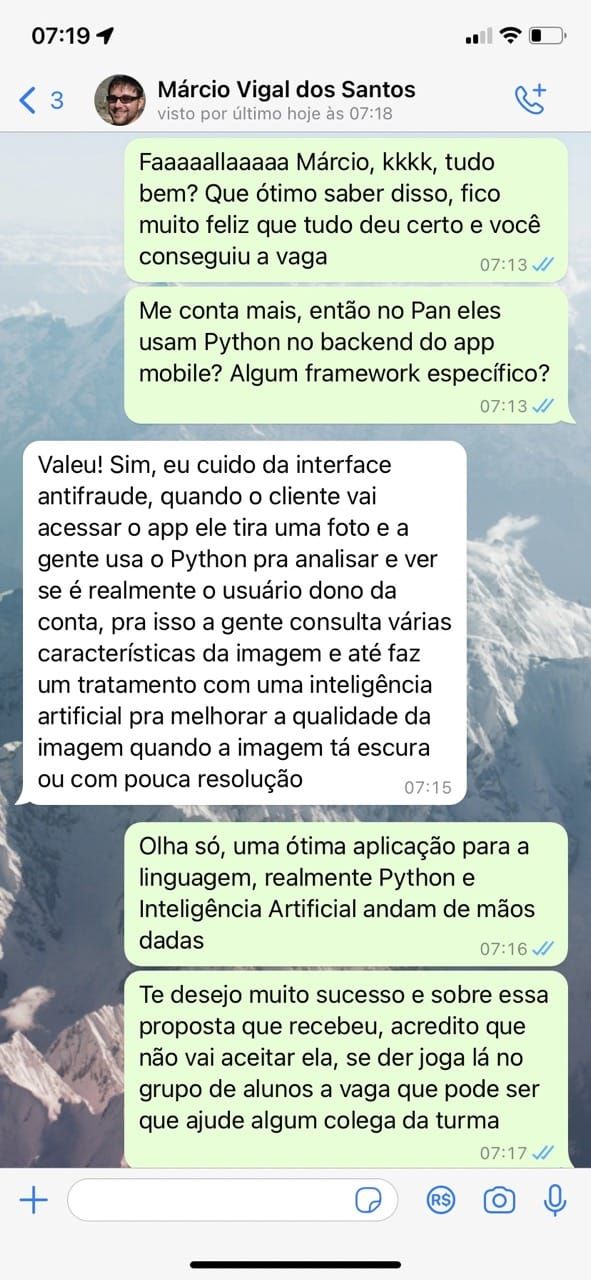Depoimento de aluno 2